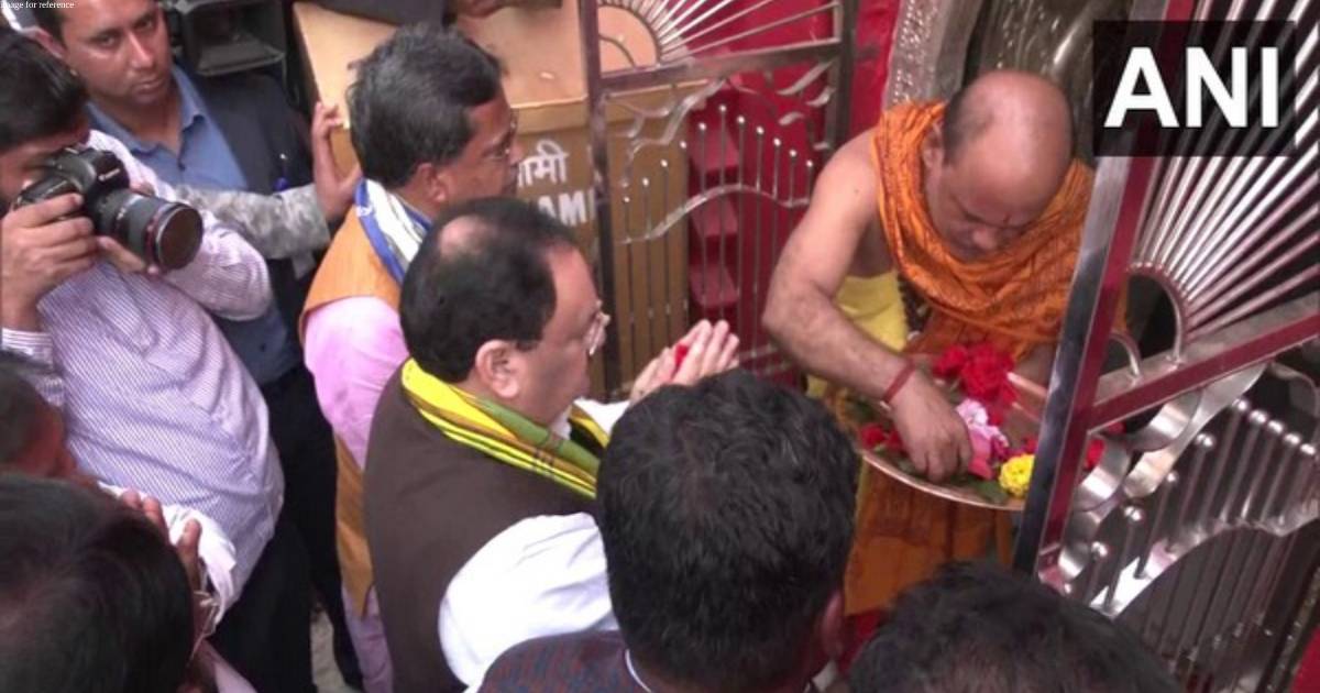Tripura: Nadda, CM Manik Saha offer prayers at Mata Tripura Sundari Temple in Udaipur